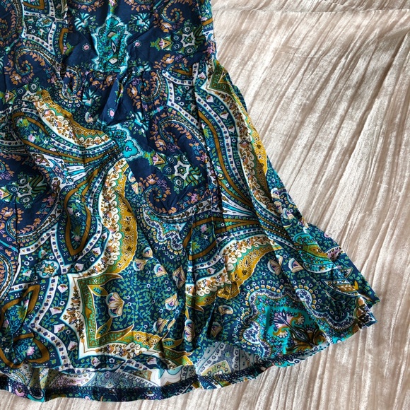 Boho Gypsy Paisley Maxi Dress - Picture 7 of 8